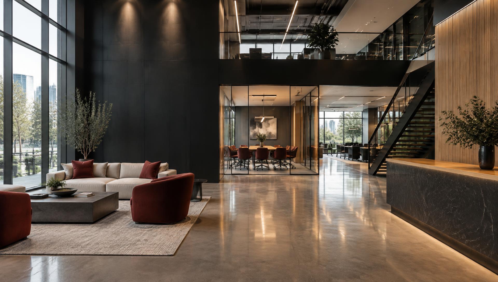 Modern commercial interior representative of S1 Pros capabilities